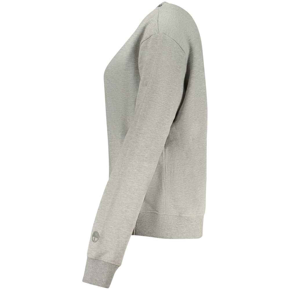 North Sails Grigio Cotton Women Sweatshirt