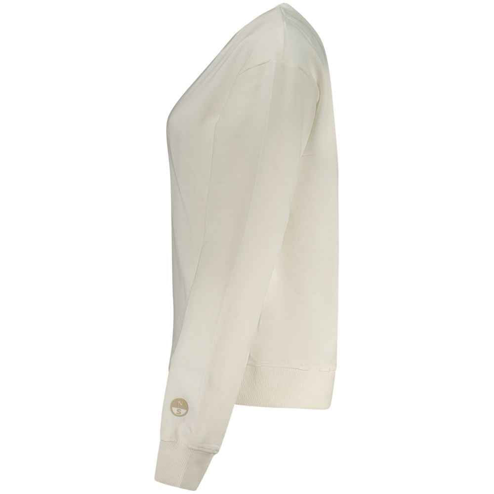 North Sails White Cotton Women Sweatshirt