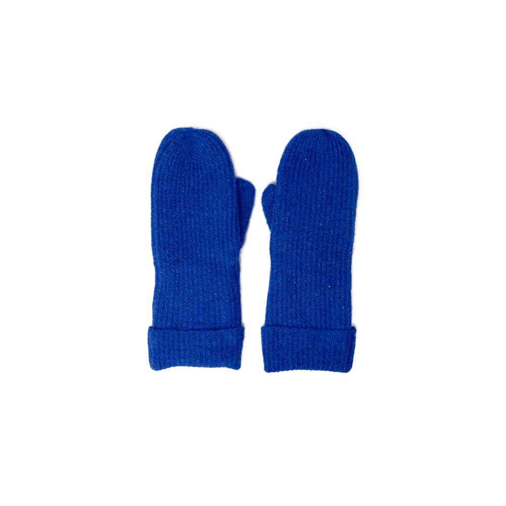 Vero Moda Blue Marabou Gloves