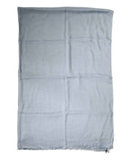 Dolce & Gabbana Light Blue Cashmere Knitted Shawl