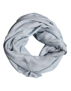 Dolce & Gabbana Light Blue Cashmere Knitted Shawl