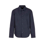 Armani Exchange Blue Cotton Dress Shirt