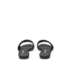 Dolce & Gabbana Black Polyester Slippers