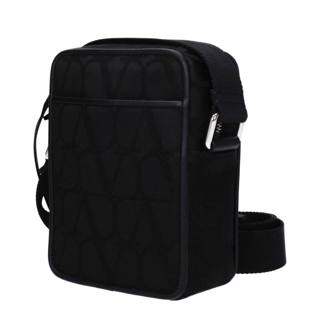 Valentino Garavani Black Fabric Crossbody Bag