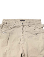Daniele Alessandrini Beige Cotton Mid Waist Straight Men Denim Jeans