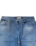 Verri Blue Washed Cotton Skinny Fit Men Denim Trouser Jeans