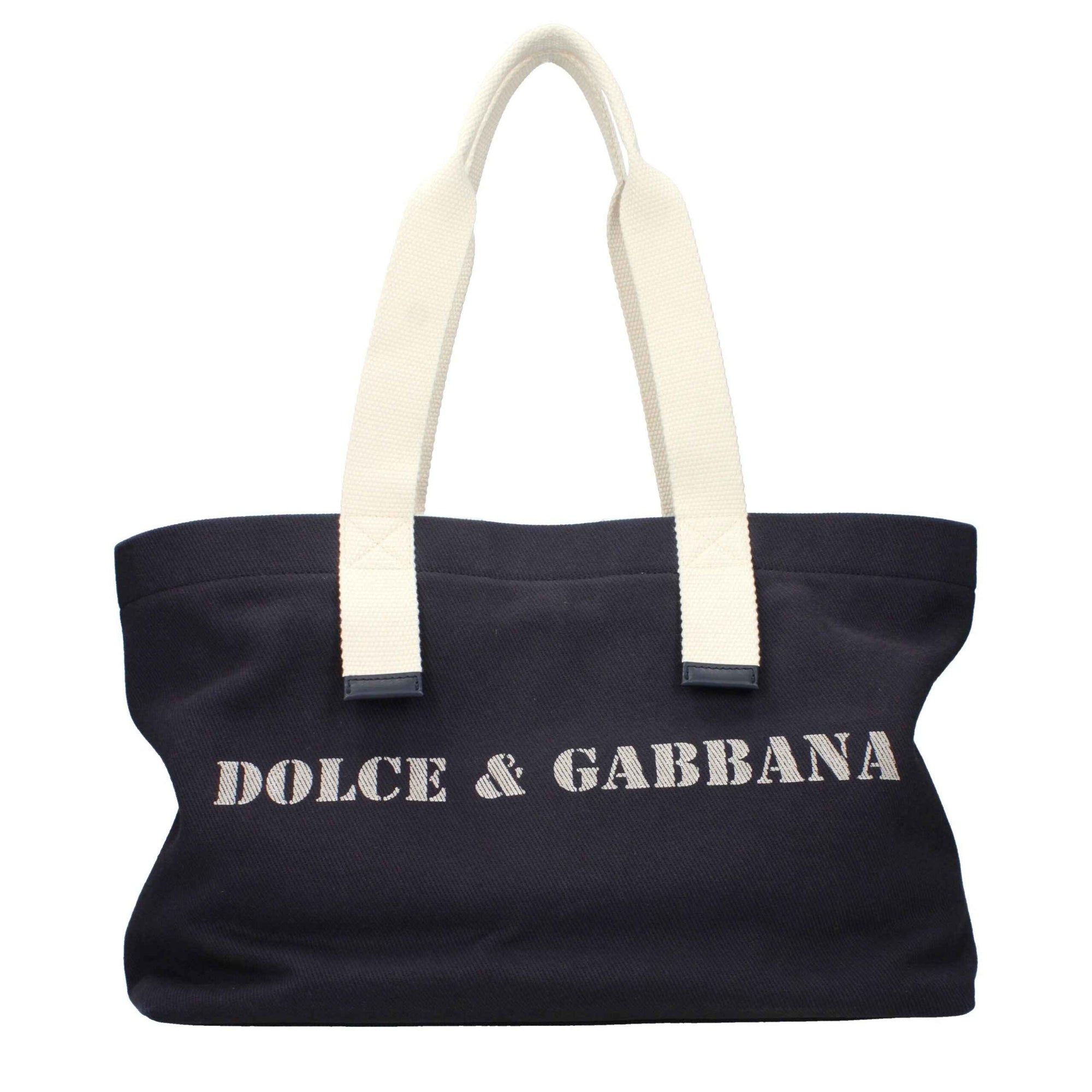 Dolce & Gabbana Blue Fabric Shoulder Bag