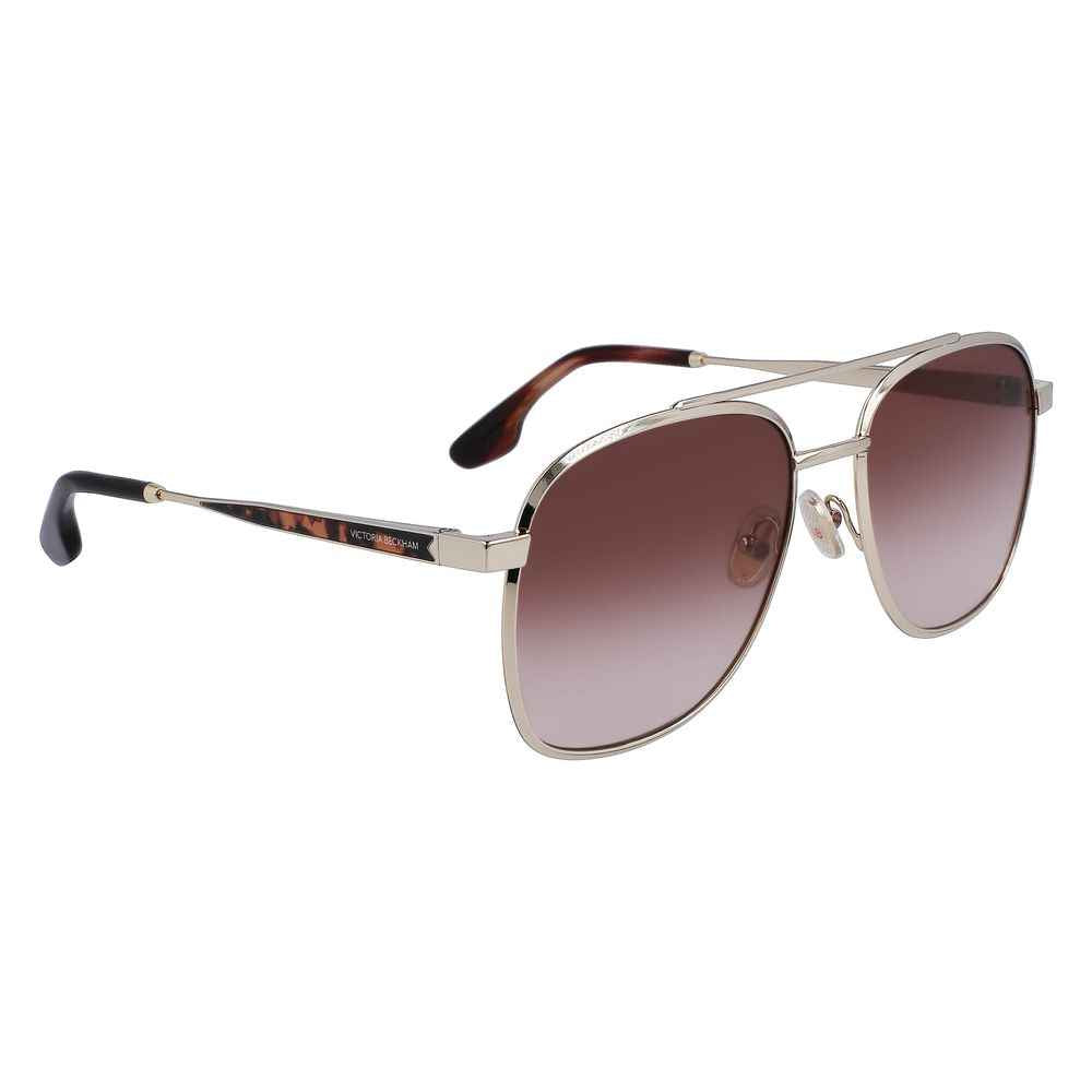 Victoria Beckham Gold Metal Sunglasses