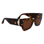 Victoria Beckham Brown Acetate Sunglasses