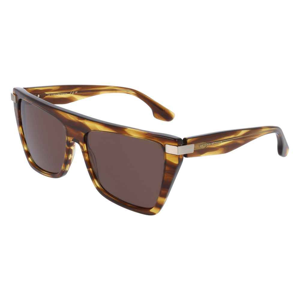 Victoria Beckham Brown Acetate Sunglasses