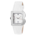 Laura Biagiotti White Leather Dress Watch