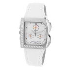 Laura Biagiotti White Leather Dress Watch