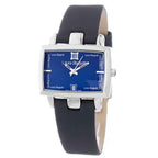 Laura Biagiotti Black Leather Dress Watch