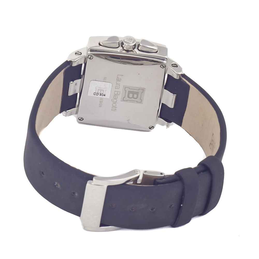 Laura Biagiotti Black Leather Bracelet Watch