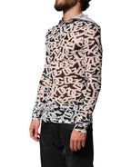 Dolce & Gabbana White DG Logo Long Sleeves Turtleneck Top