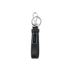 Prada Black Stainless Steel Keychain