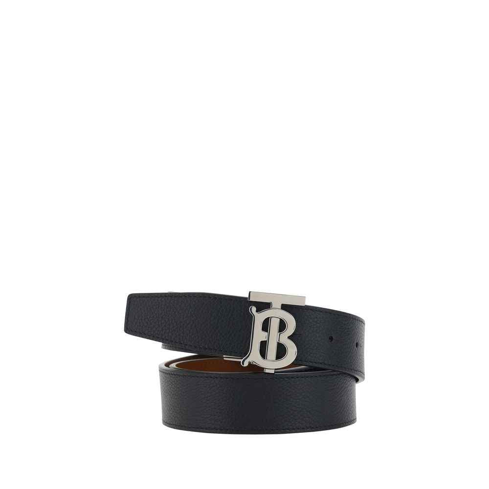 Burberry Black Calf Leather Bos Taurus Regular Belt