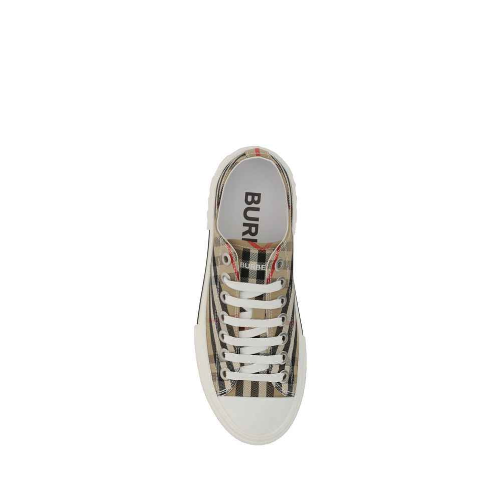 Burberry Brown Rubber Low Top Sneakers