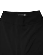Just Cavalli Black High Waist Straight Trouser Formal Pants