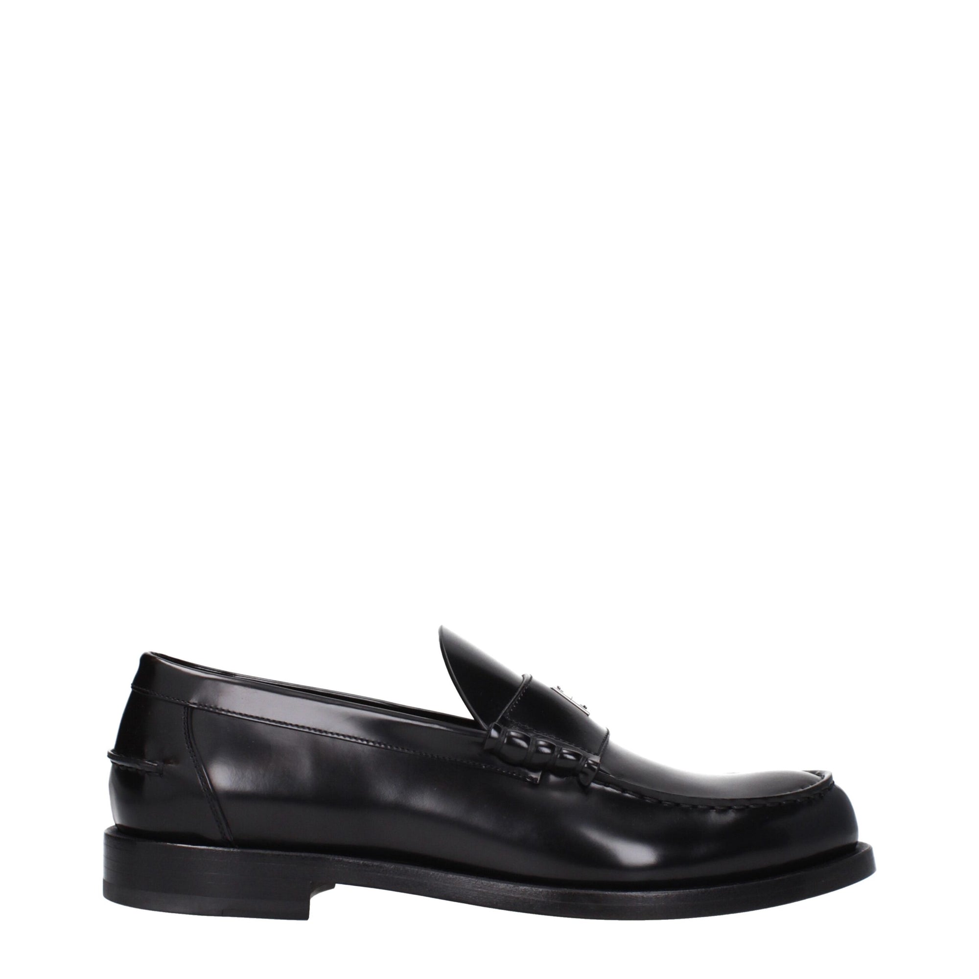 Givenchy Black Leather Slip-On Loafers