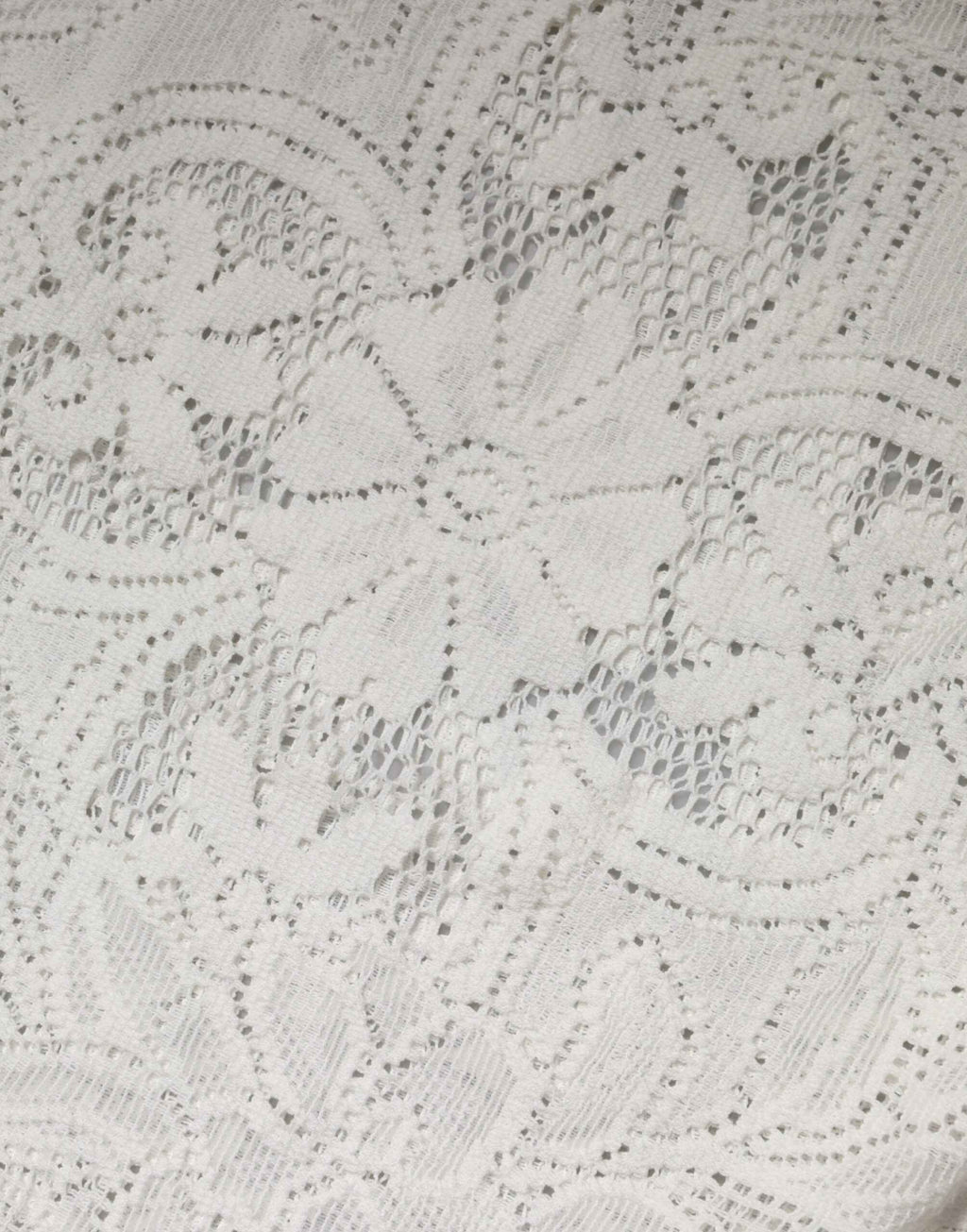 Dolce & Gabbana White Embroidery Lace Cotton Blouse Top