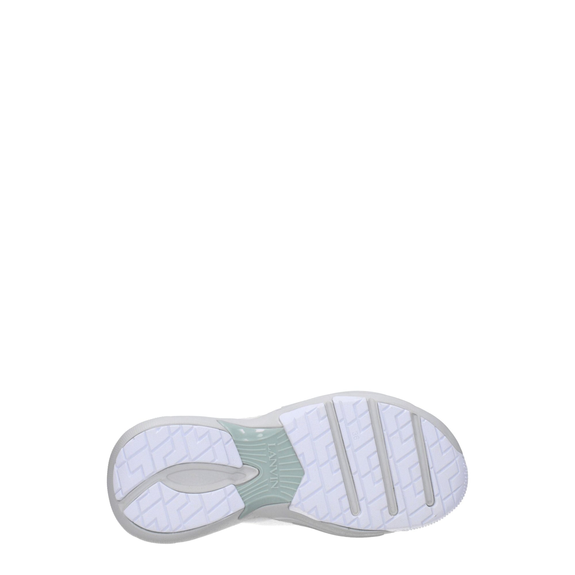 Lanvin White Leather Athletic Sneakers