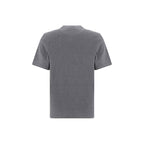 Brunello Cucinelli Gray Cotton T-Shirt