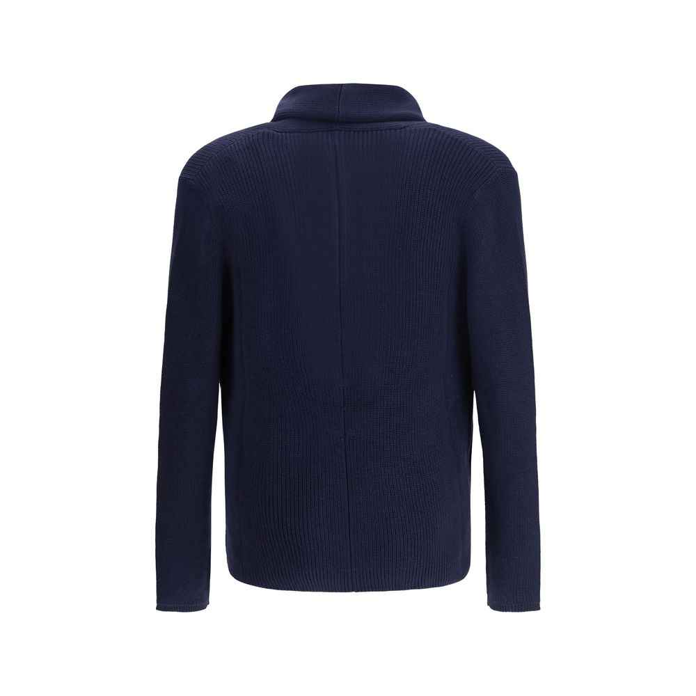 Brunello Cucinelli Blue Cotton Cardigan