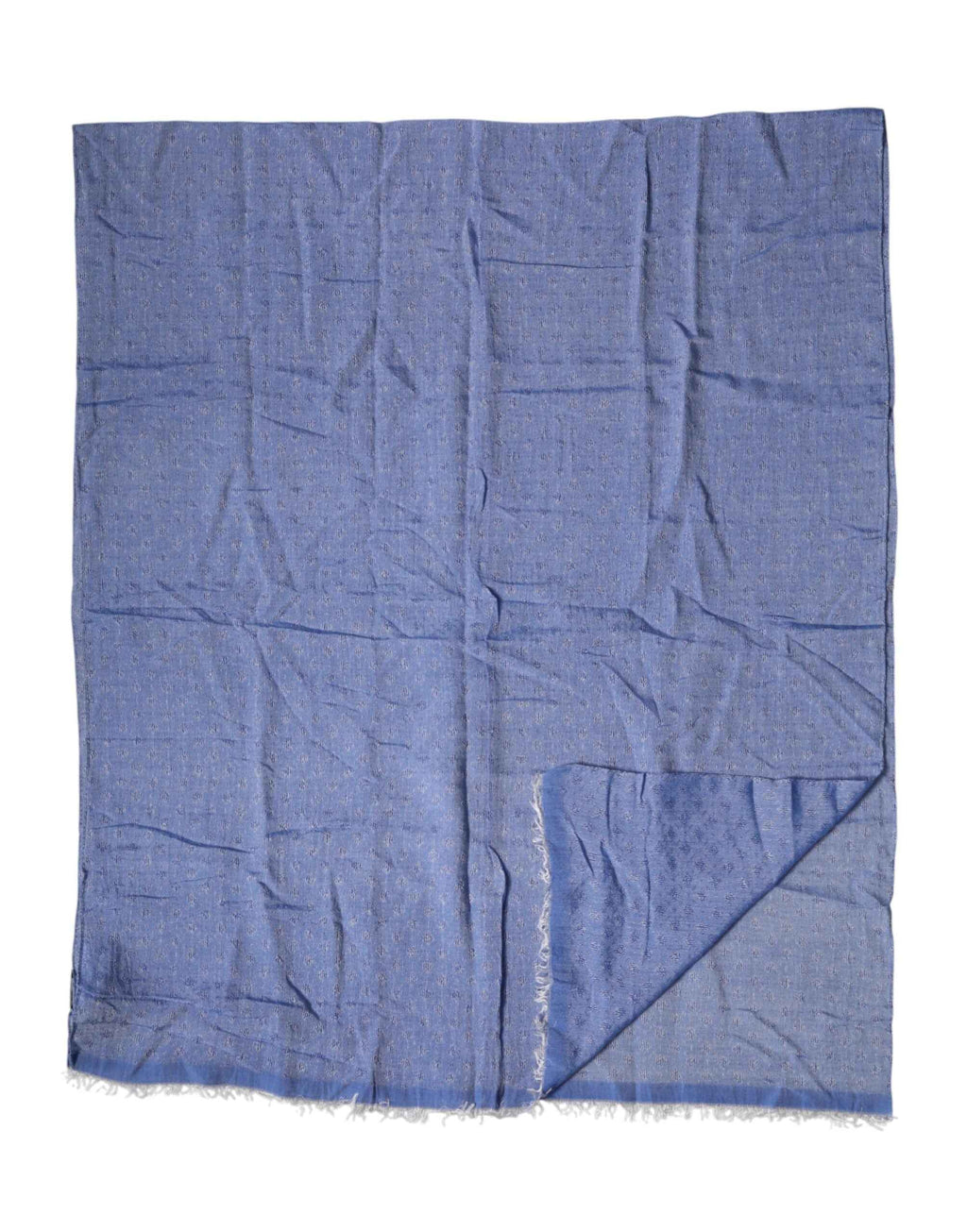 Dolce & Gabbana Blue Lace Stole Cotton Neck Wrap Shawl Scarf