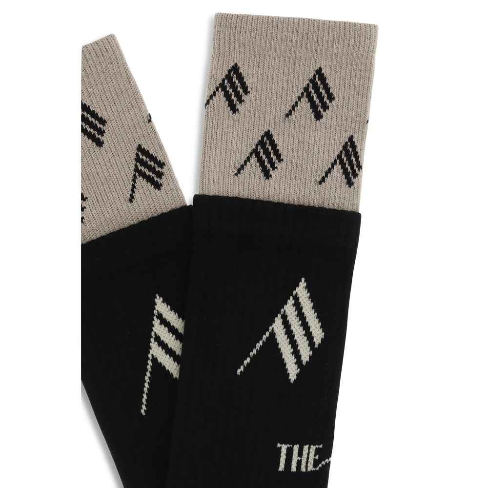 The Attico Black Cotton Socks