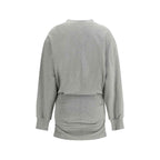The Attico Gray Cotton Casual Dress