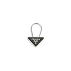 Prada Black Metal Keychain