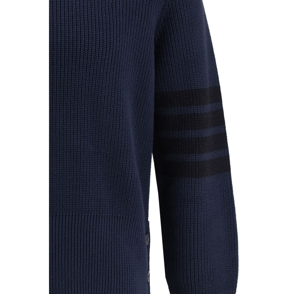 Thom Browne Blue Cotton Sweatshirt