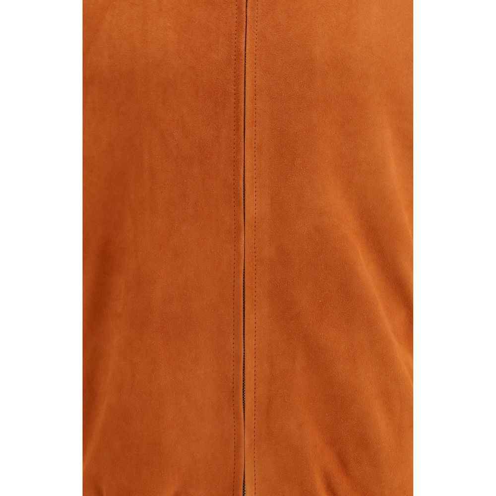Brunello Cucinelli Multicolor Calf Leather Bos Taurus Leather Jacket
