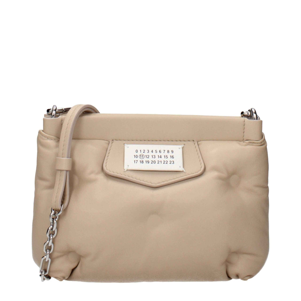 Maison Margiela Beige Leather Crossbody Bag