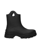 Moncler Black Cotton Ankle Boots