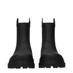 Moncler Black Cotton Ankle Boots