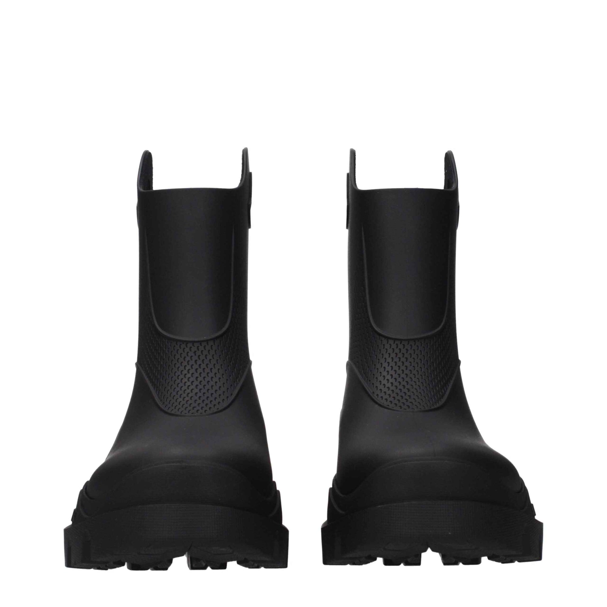 Moncler Black Cotton Ankle Boots