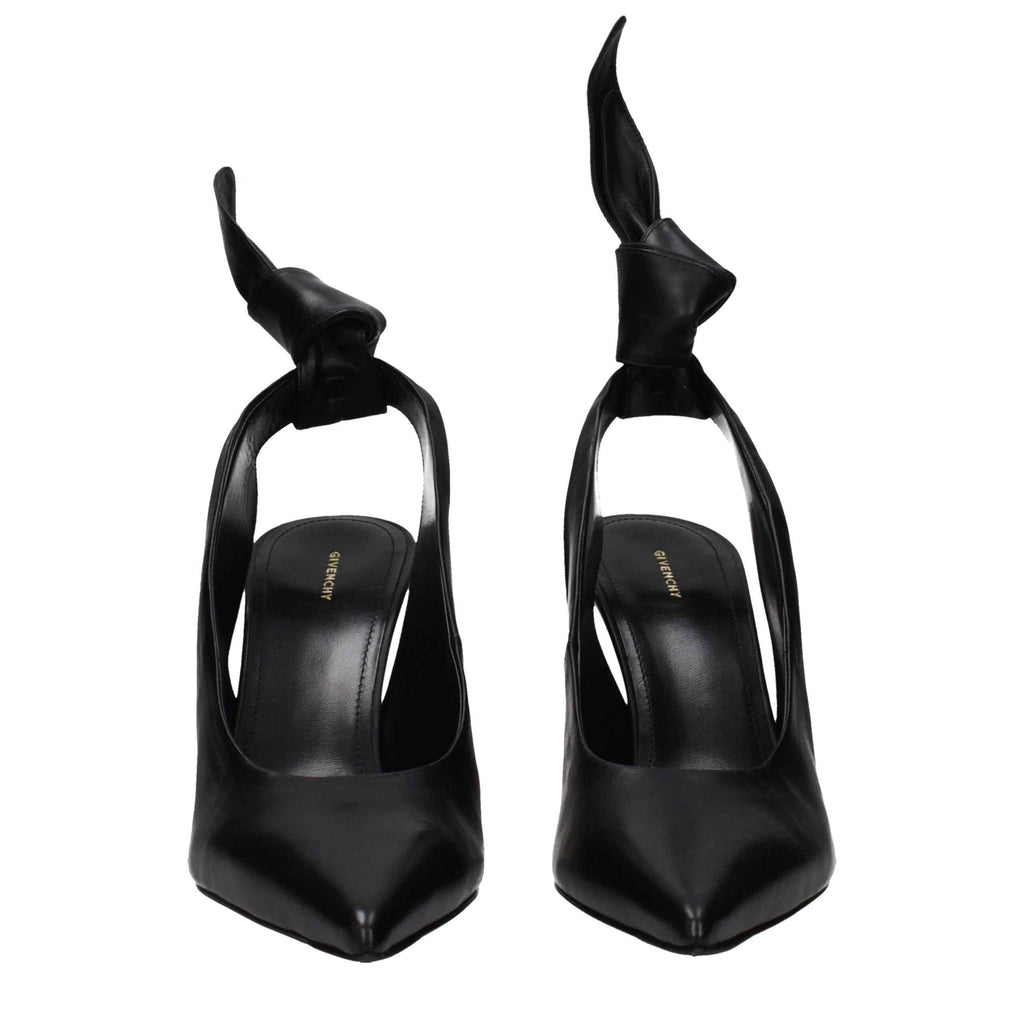Givenchy Black Leather High Heel Pumps