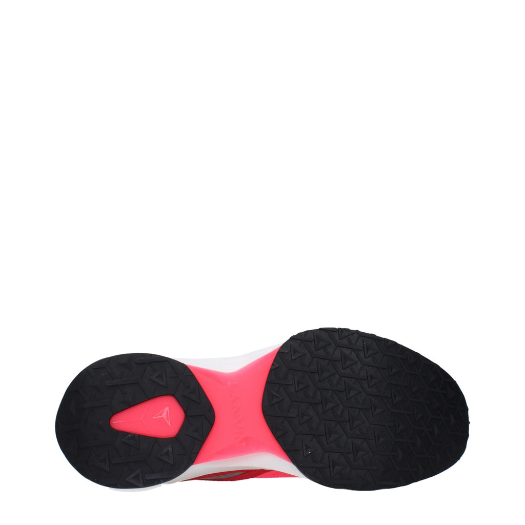 Lanvin Pink Fabric Athletic Sneakers