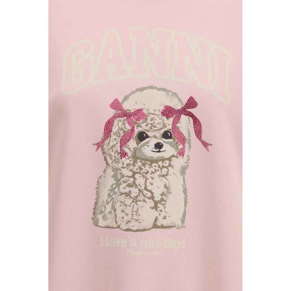 Ganni Multicolor Cotton Sweatshirt