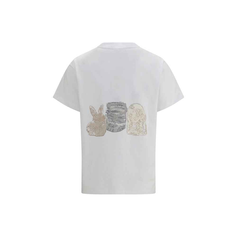 Ganni White Cotton T-Shirt