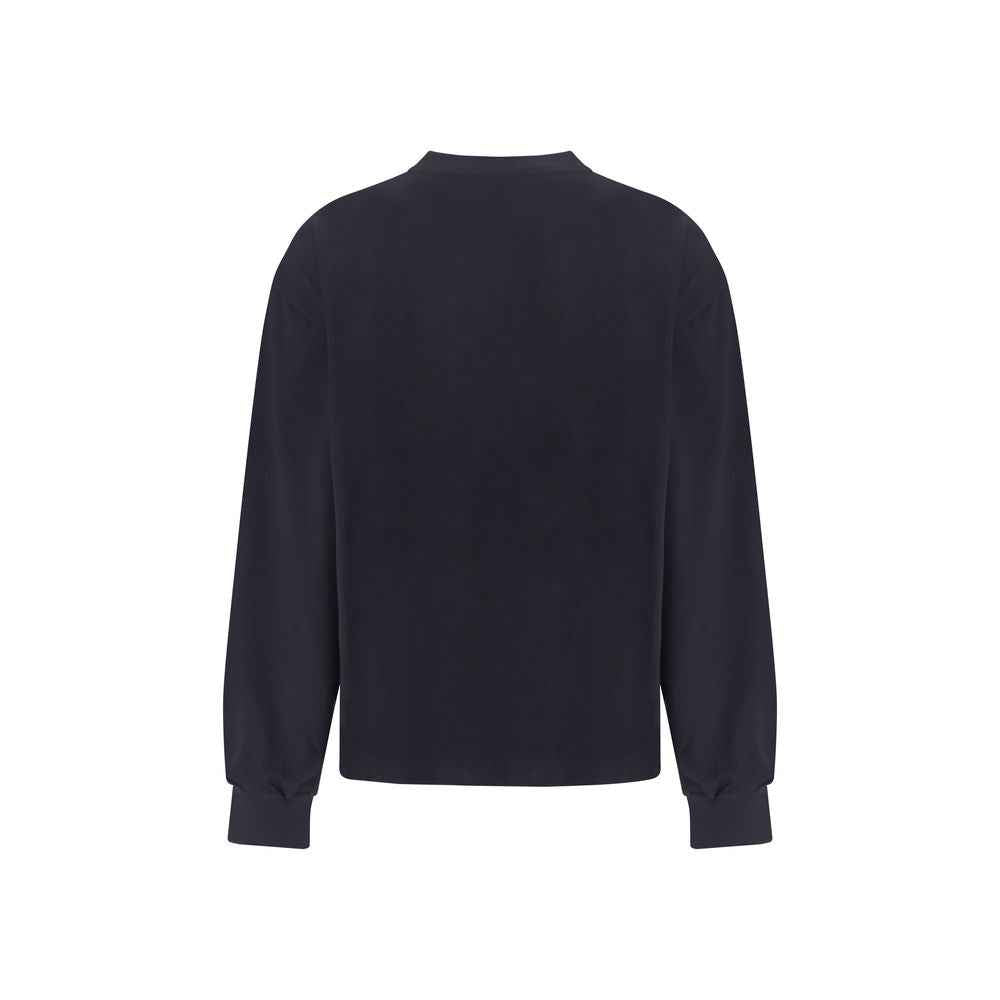 Ganni Black Cotton Sweatshirt