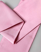Dolce & Gabbana Pink Silk Fringes Neck Wrap Foulard Scarf