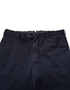Santaniello Dark Blue Mid Waist Skinny Chino Trouser Pants