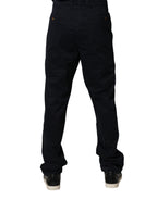 Harmont & Blaine Black Mid Waist Skinny Denim Trouser Jeans