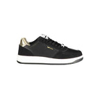 Gas Black Polyurethane Women Sneaker