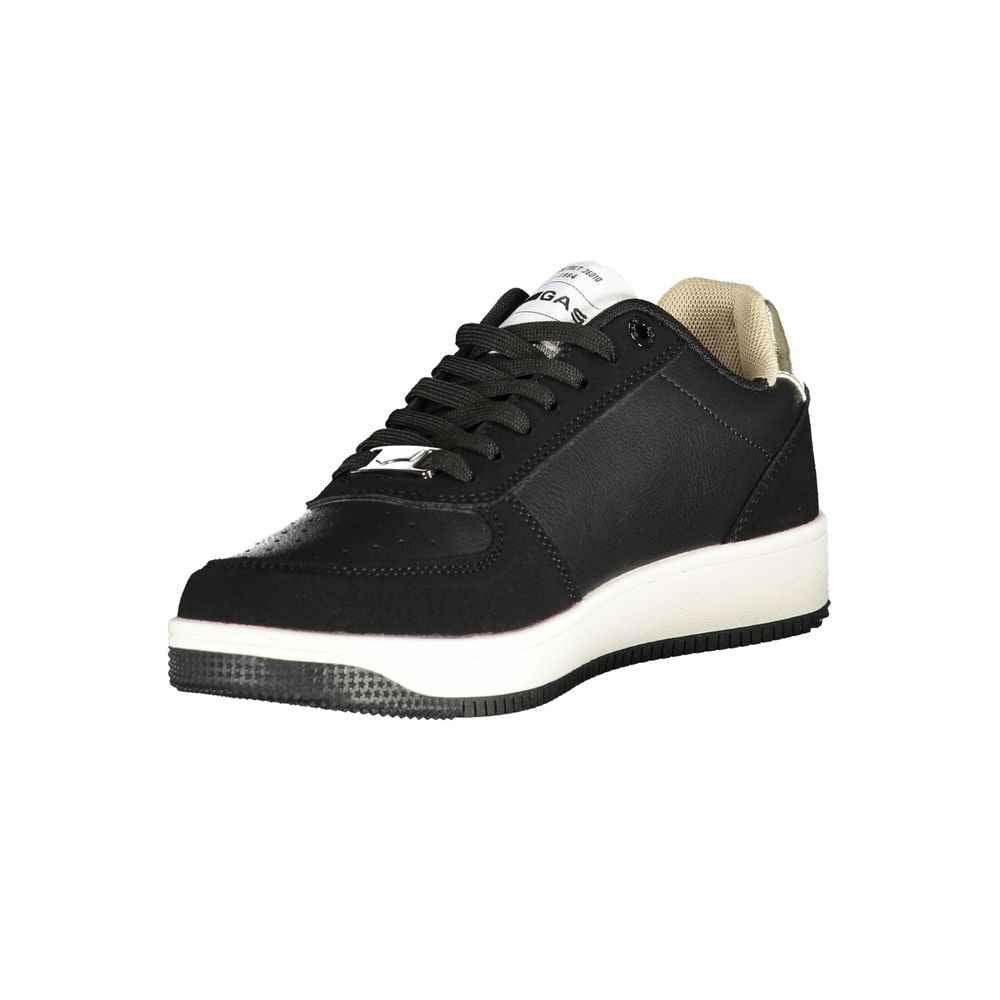 Gas Black Polyurethane Women Sneaker