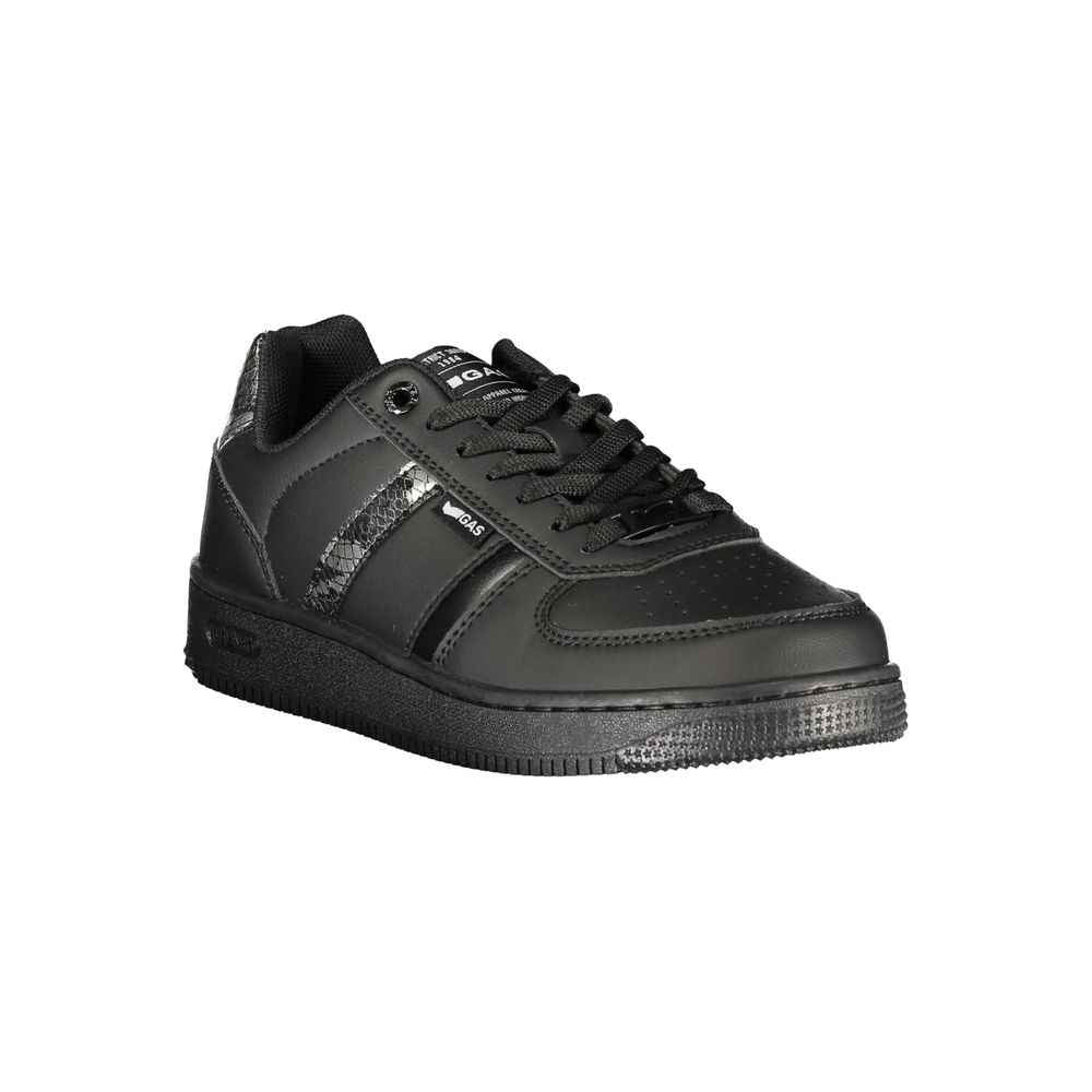 Gas "Black Polyurethane Women's Sneaker"