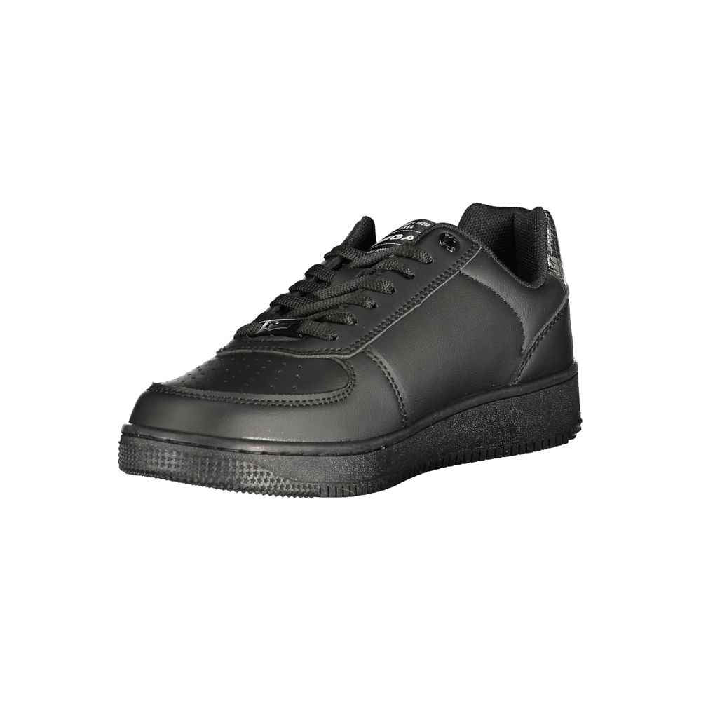 Gas "Black Polyurethane Women's Sneaker"